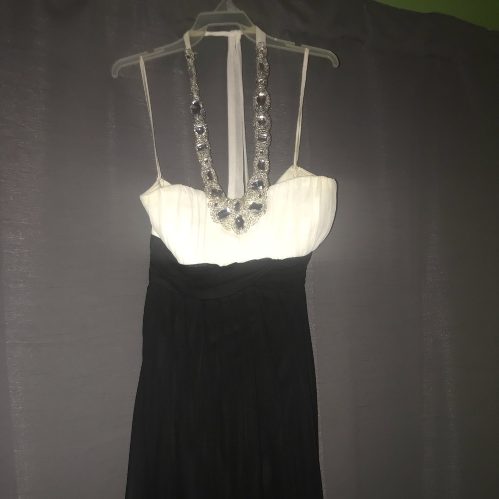 Dress black and white